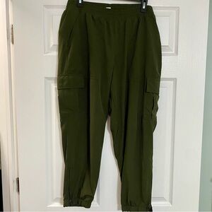 Army Green Cargo Joggers
